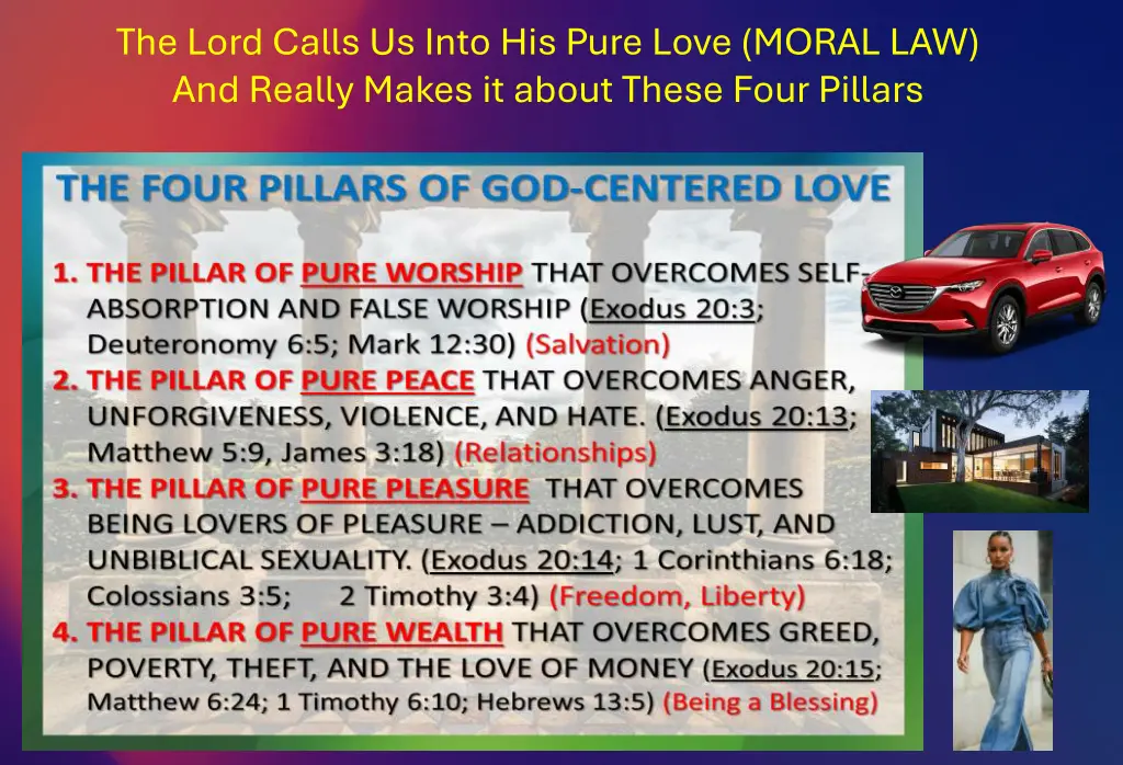 the lord calls us into his pure love moral