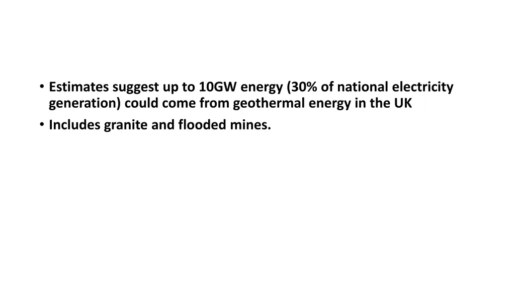 estimates suggest up to 10gw energy