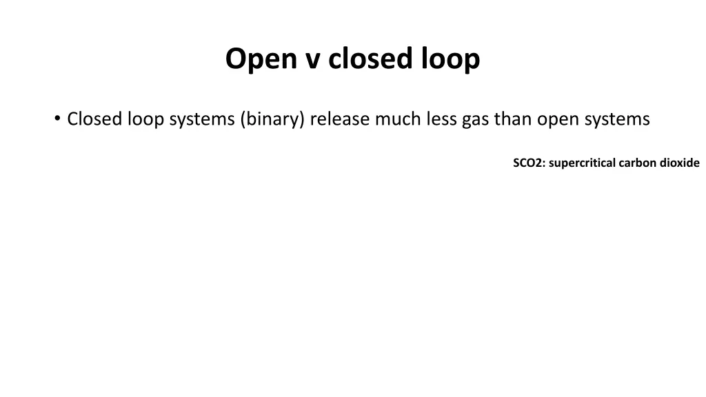 open v closed loop