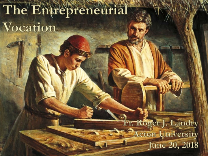 the entrepreneurial vocation