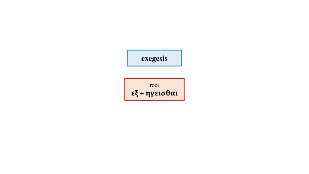 exegesis 1