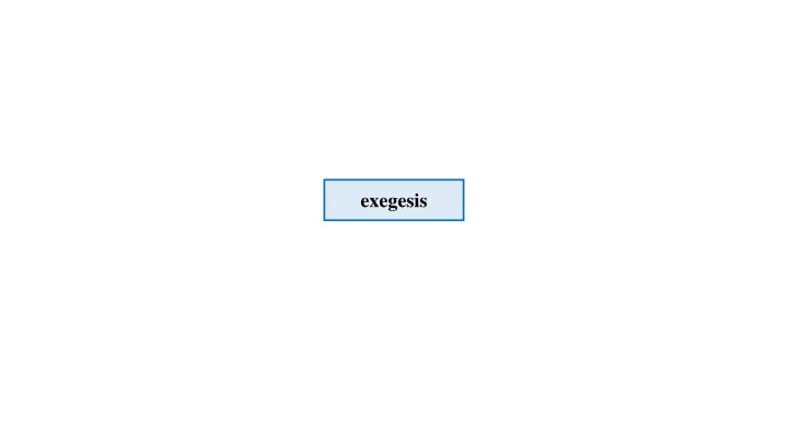 exegesis