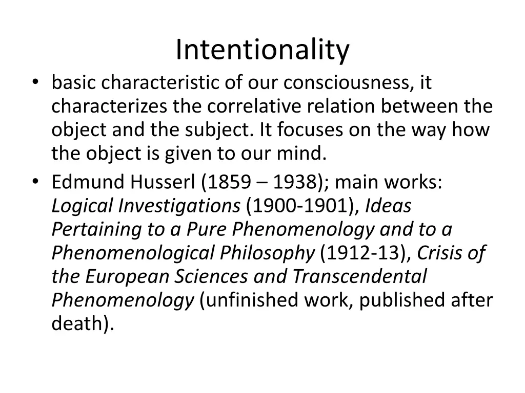 intentionality