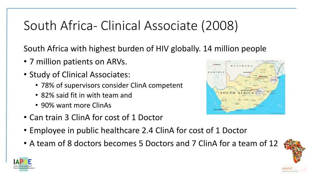 south africa clinical associate 2008