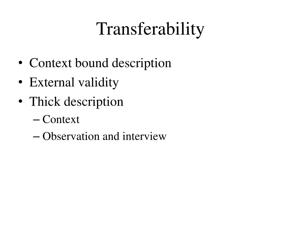 transferability