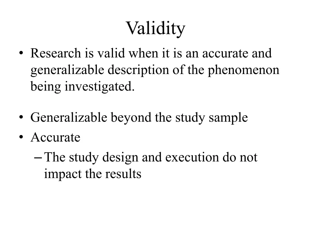 validity