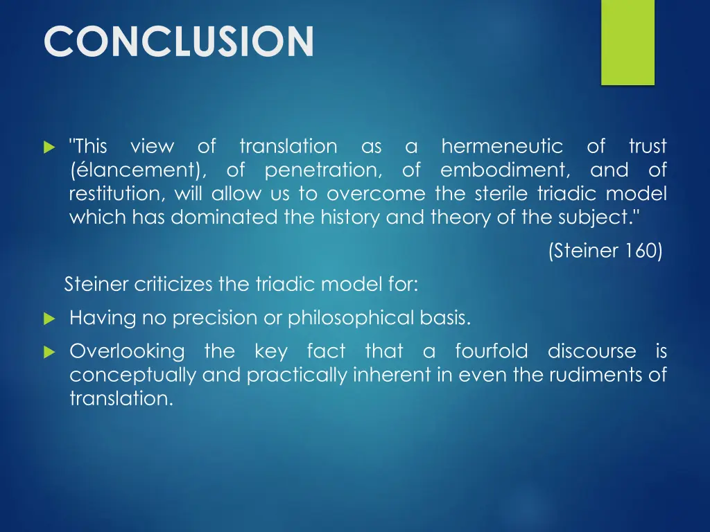 conclusion