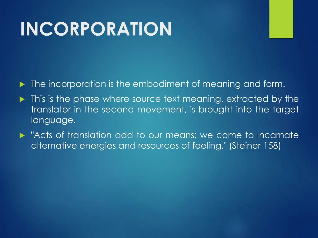 incorporation