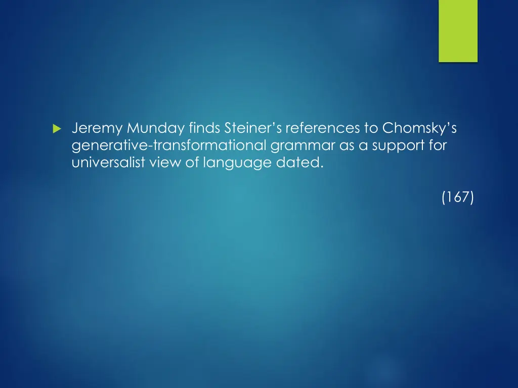jeremy munday finds steiner s references