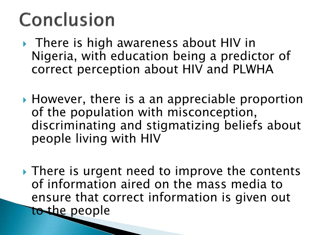 there is high awareness about hiv in nigeria with