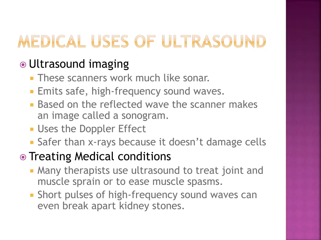 medical uses of ultrasound