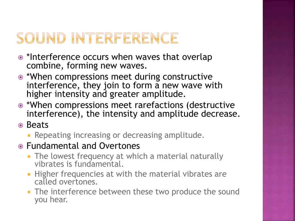 sound interference