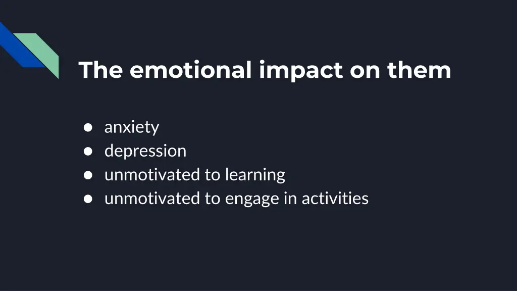the emotional impact on them