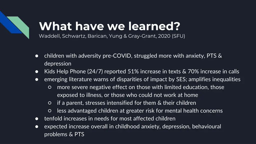 what have we learned waddell schwartz barican 2