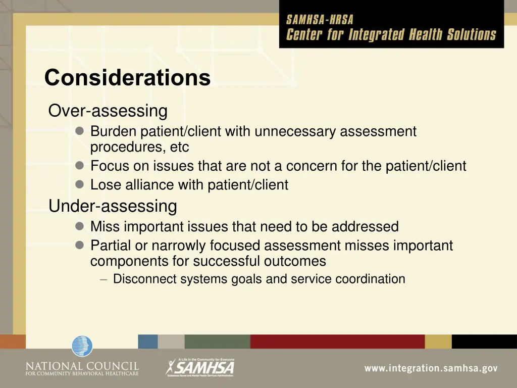 considerations