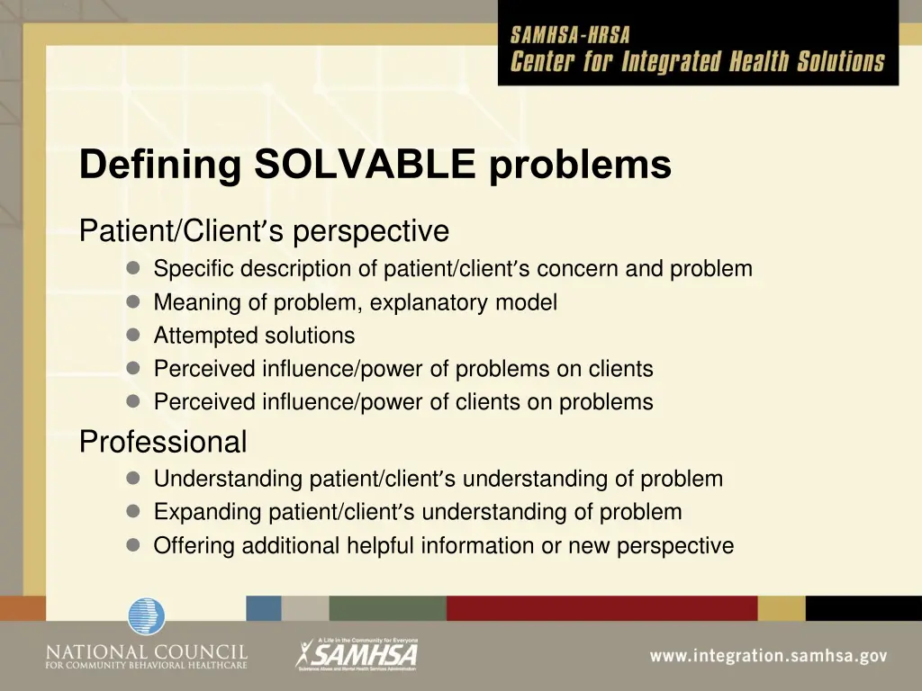 defining solvable problems