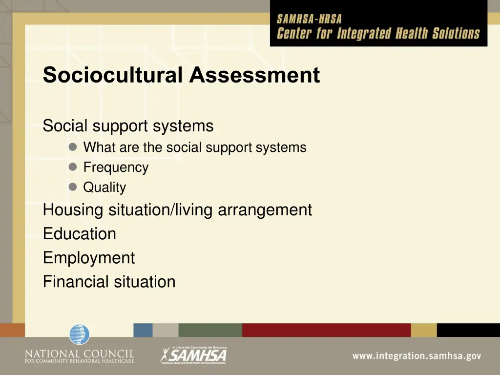 sociocultural assessment 1