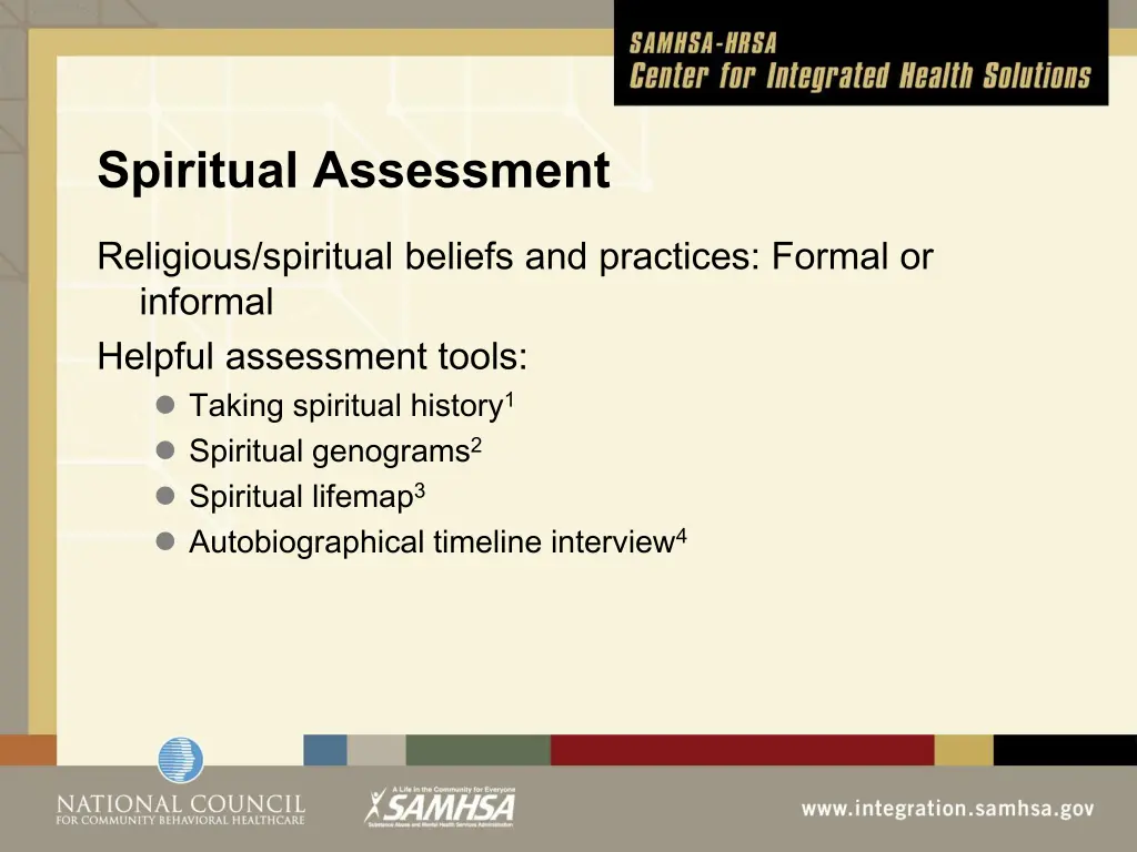 spiritual assessment