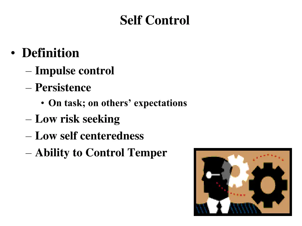 self control