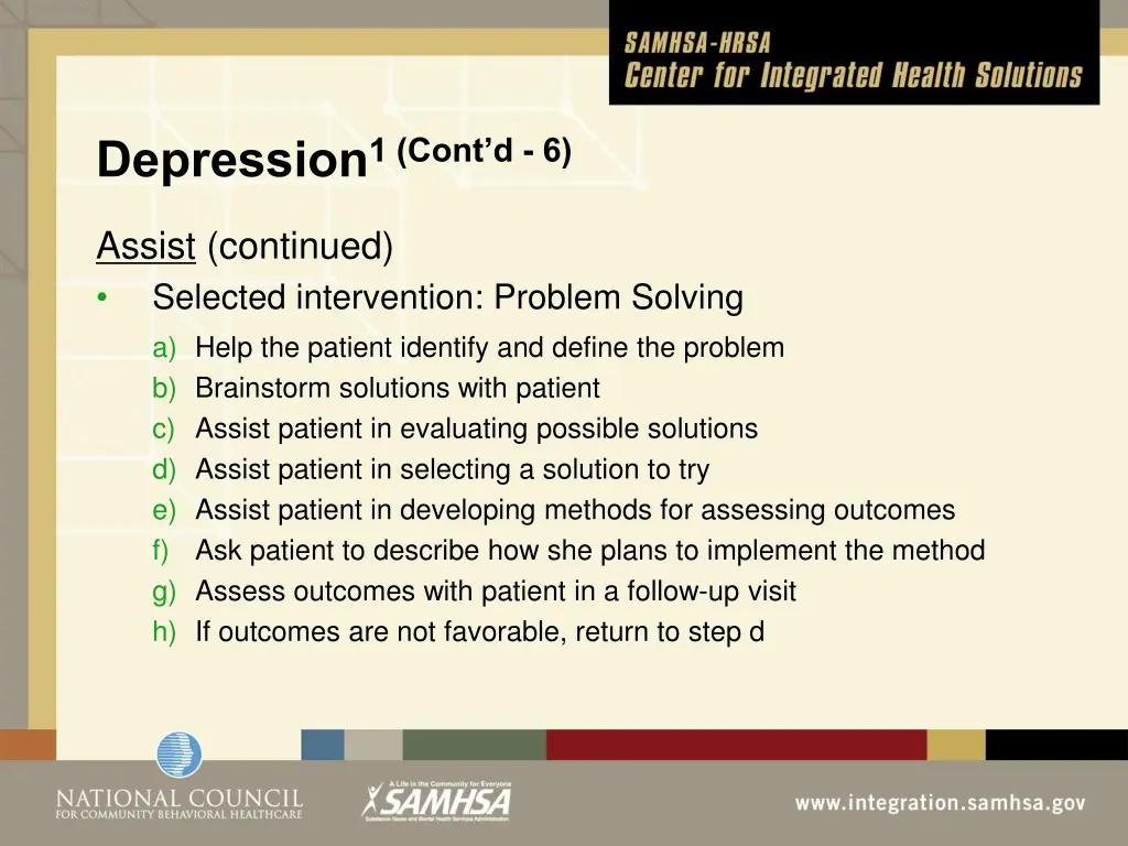 depression 1 cont d 6