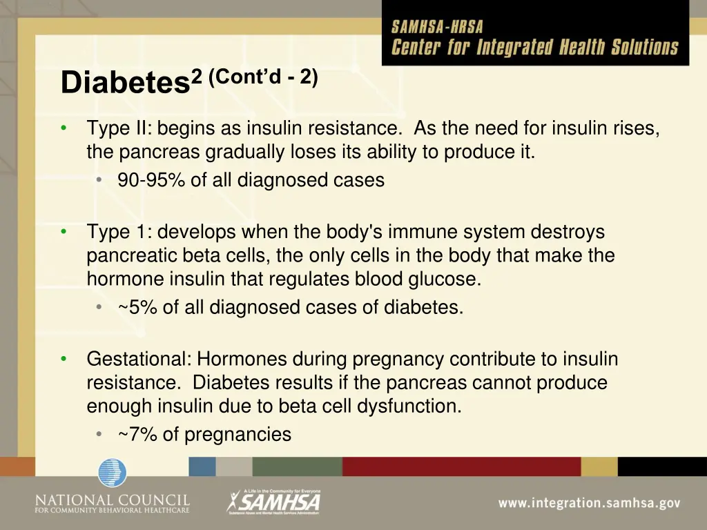 diabetes 2 cont d 2