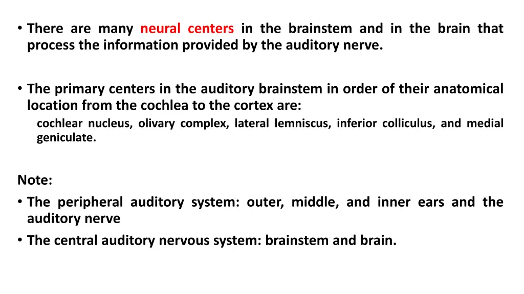 there are many neural centers in the brainstem