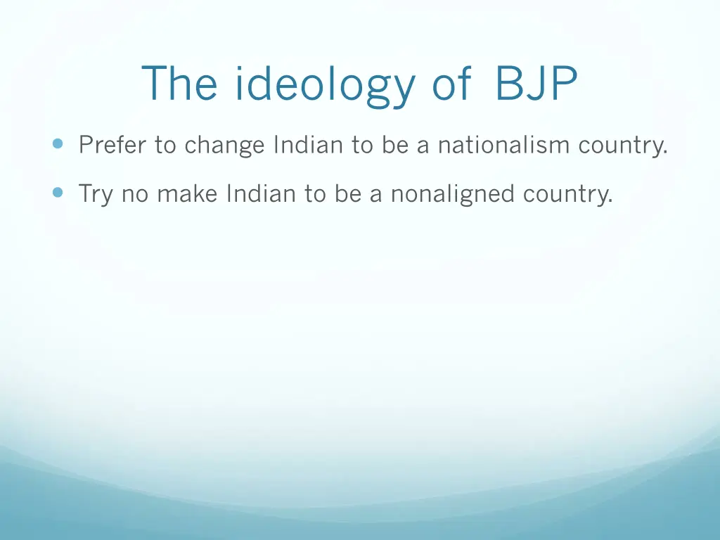 the ideology of bjp