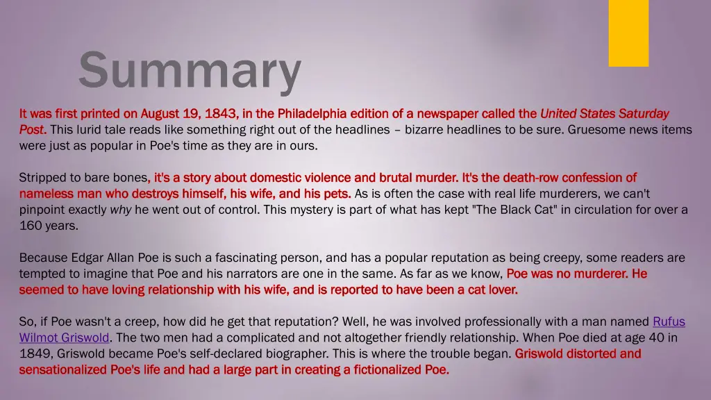 summary