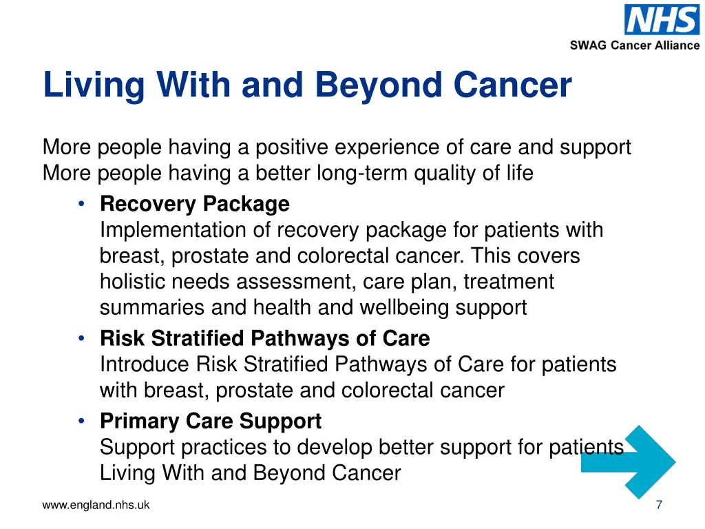 living with and beyond cancer