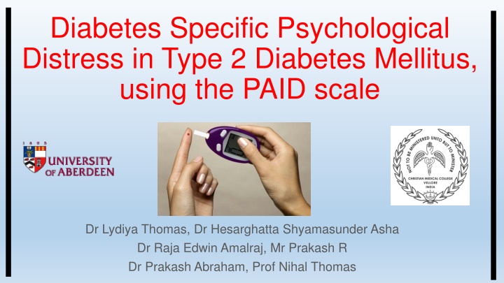 diabetes specific psychological distress in type