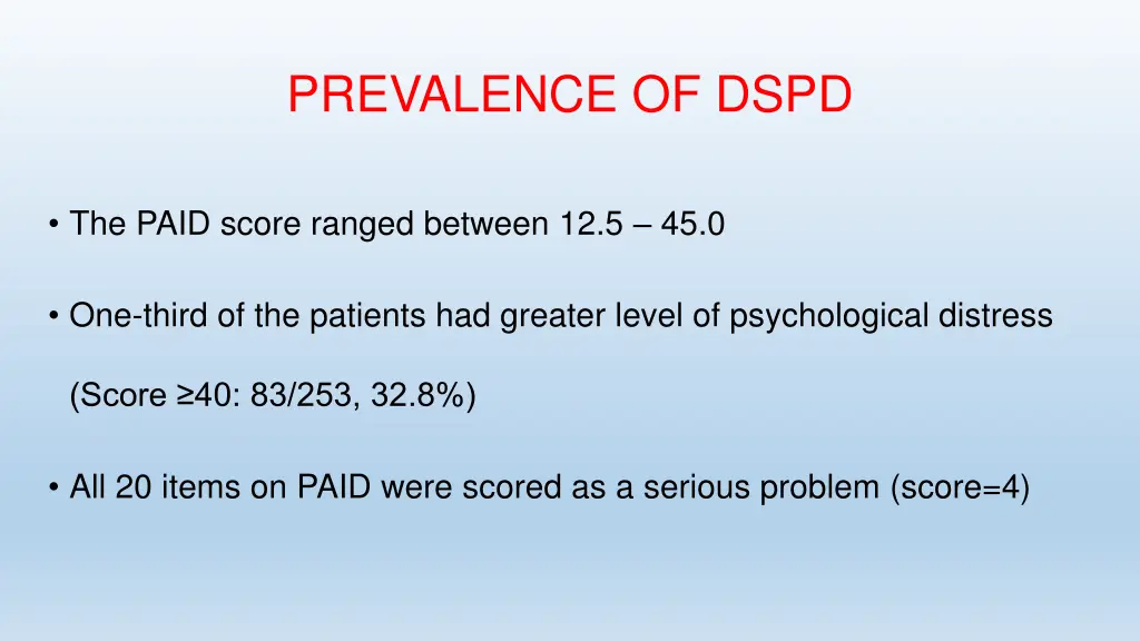 prevalence of dspd