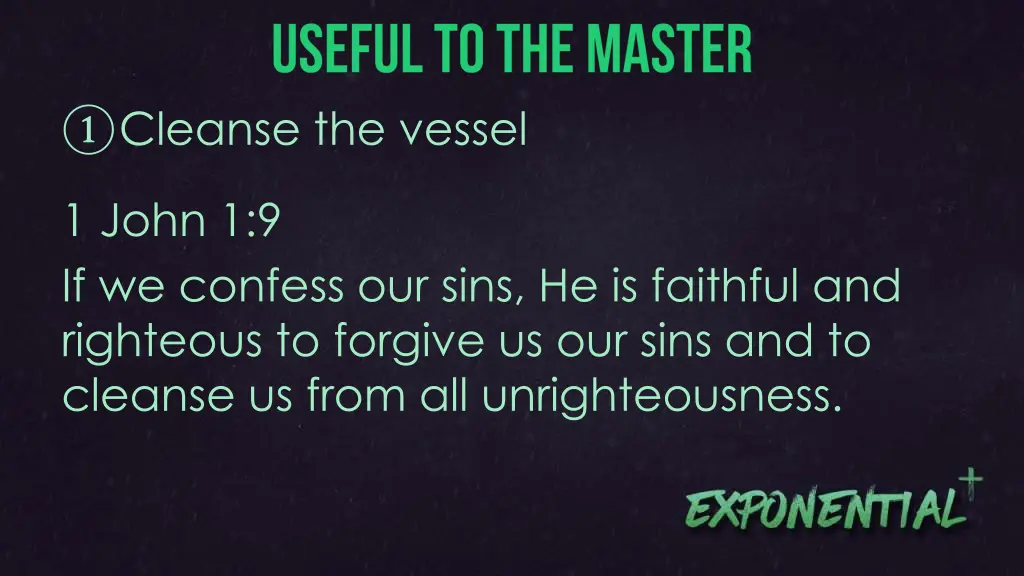 cleanse the vessel 3