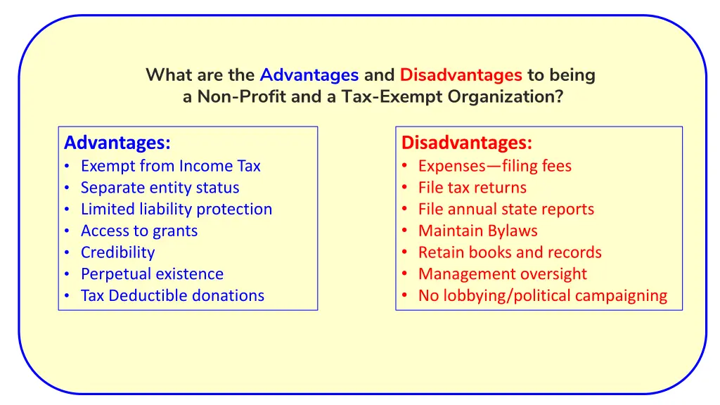 what are the advantages and disadvantages