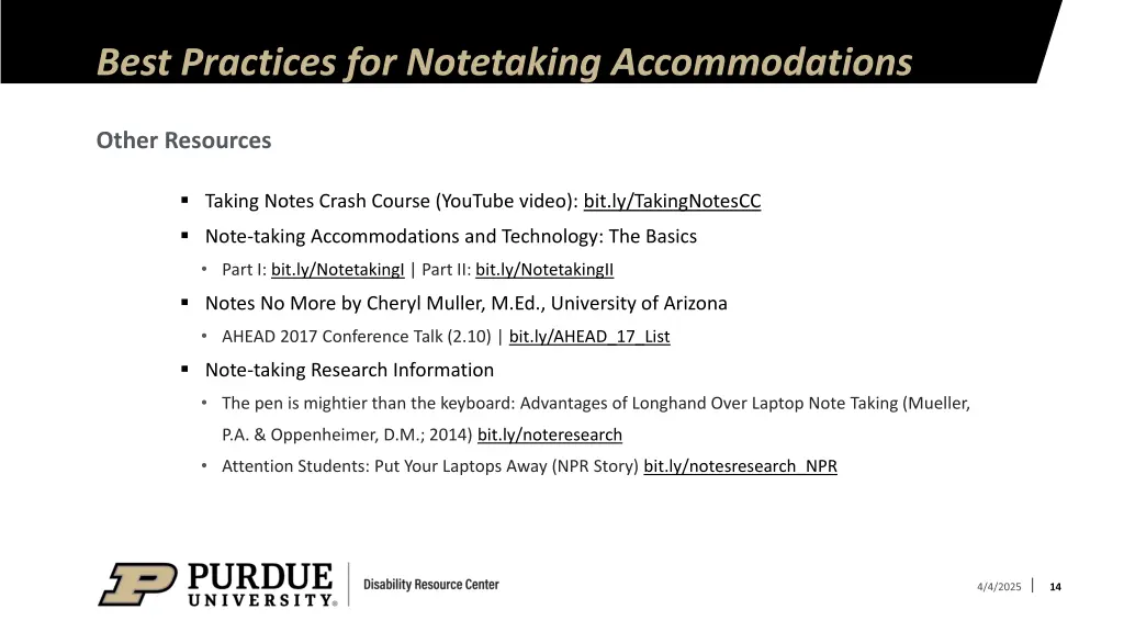 best practices for notetaking accommodations 12