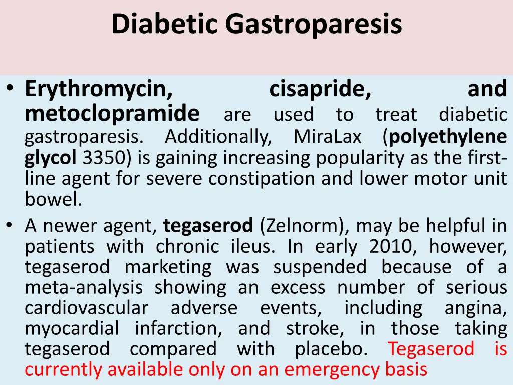 diabetic gastroparesis