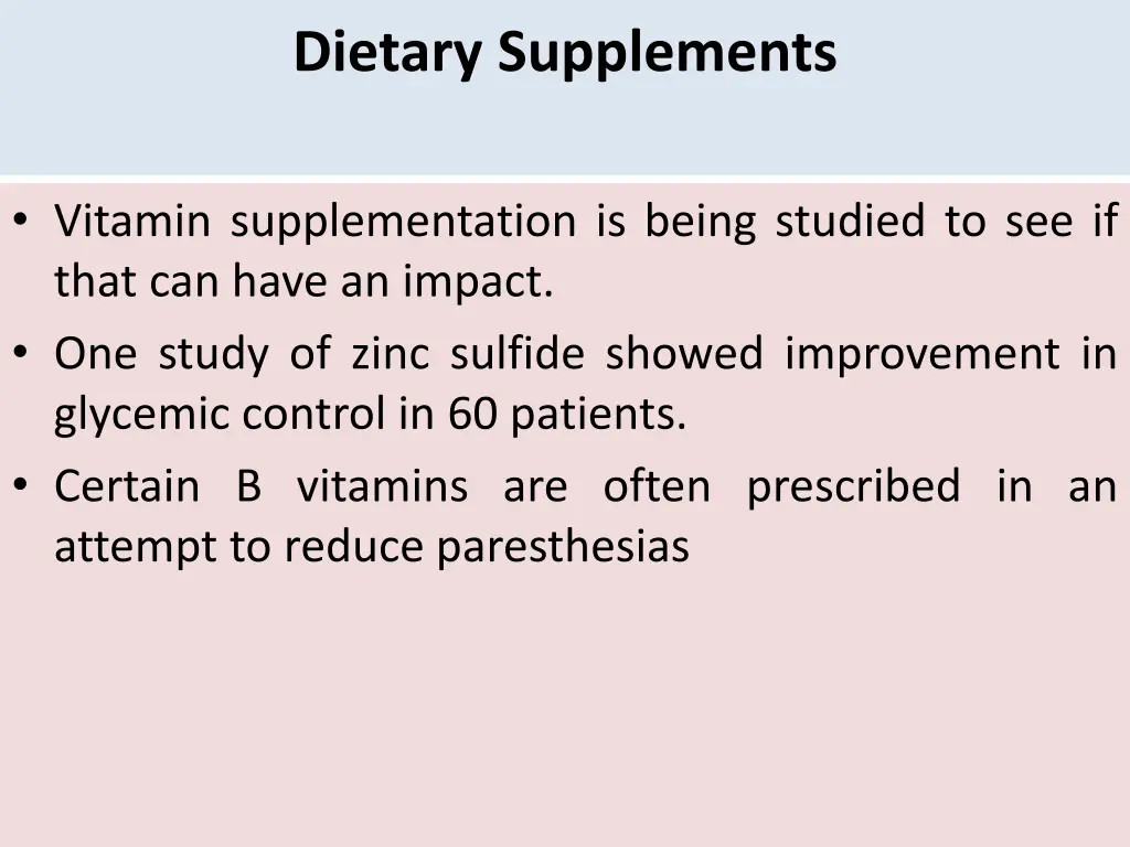 dietary supplements