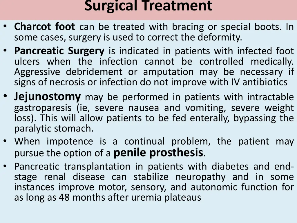 surgical treatment