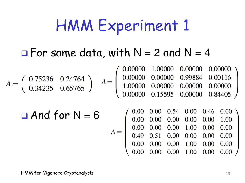 hmm experiment 1 2
