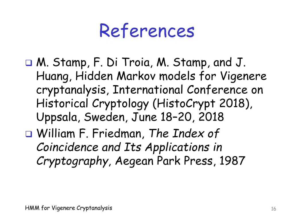 references