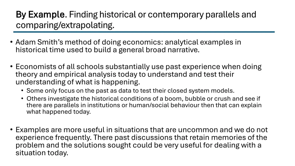 by example by example finding historical
