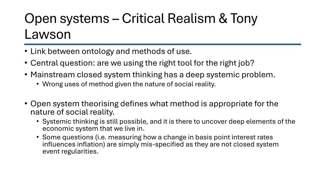 open systems critical realism tony lawson link