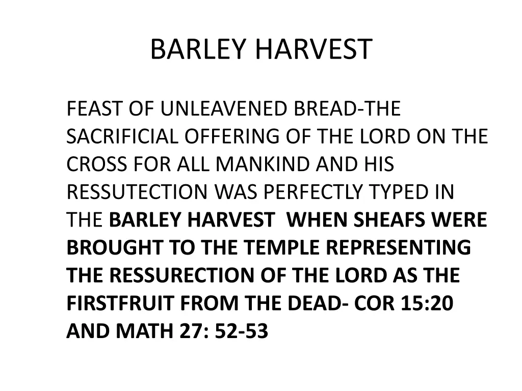 barley harvest