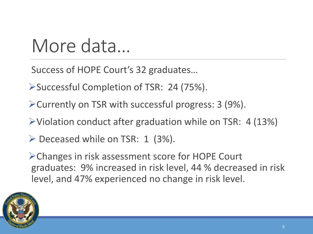 more data