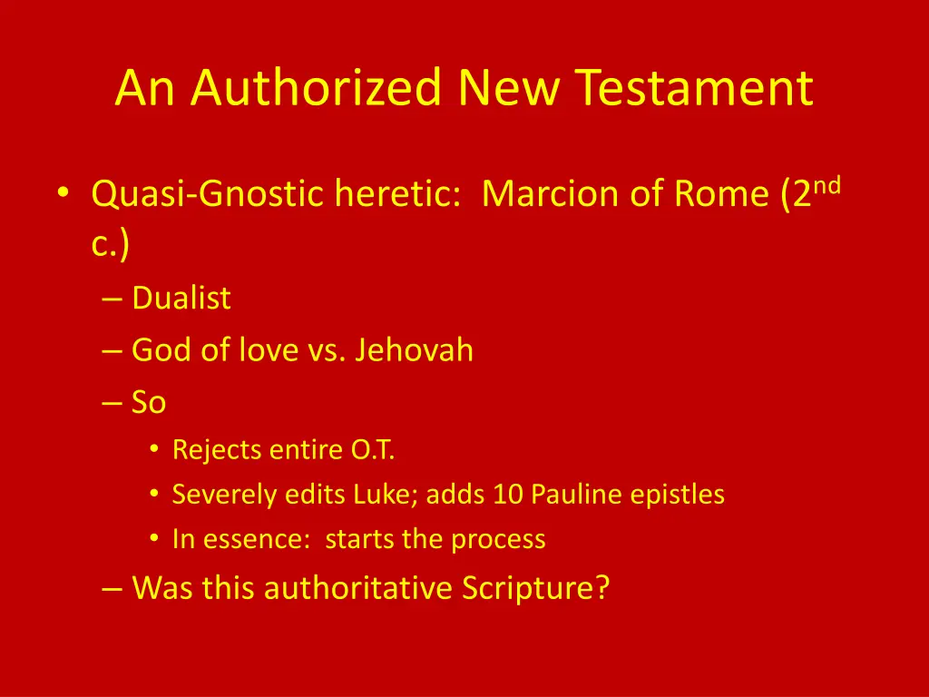 an authorized new testament