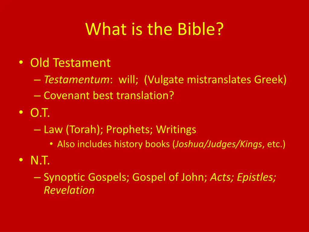 what is the bible 2