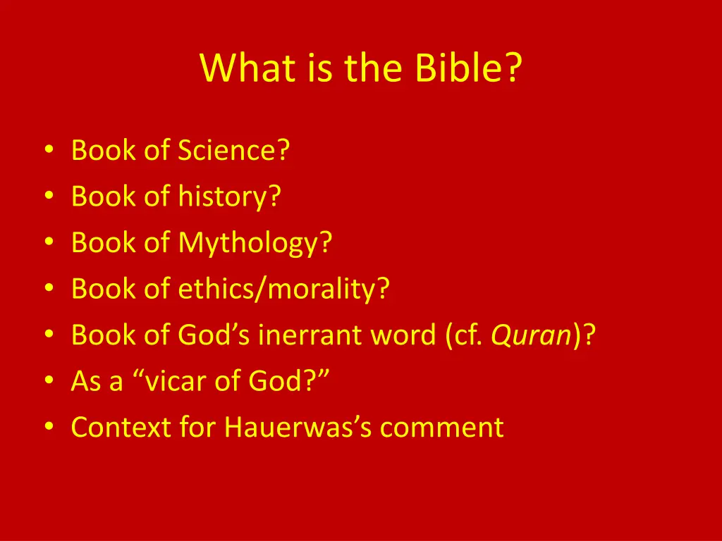 what is the bible