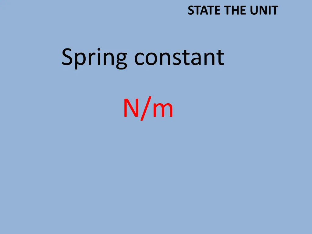 state the unit 1