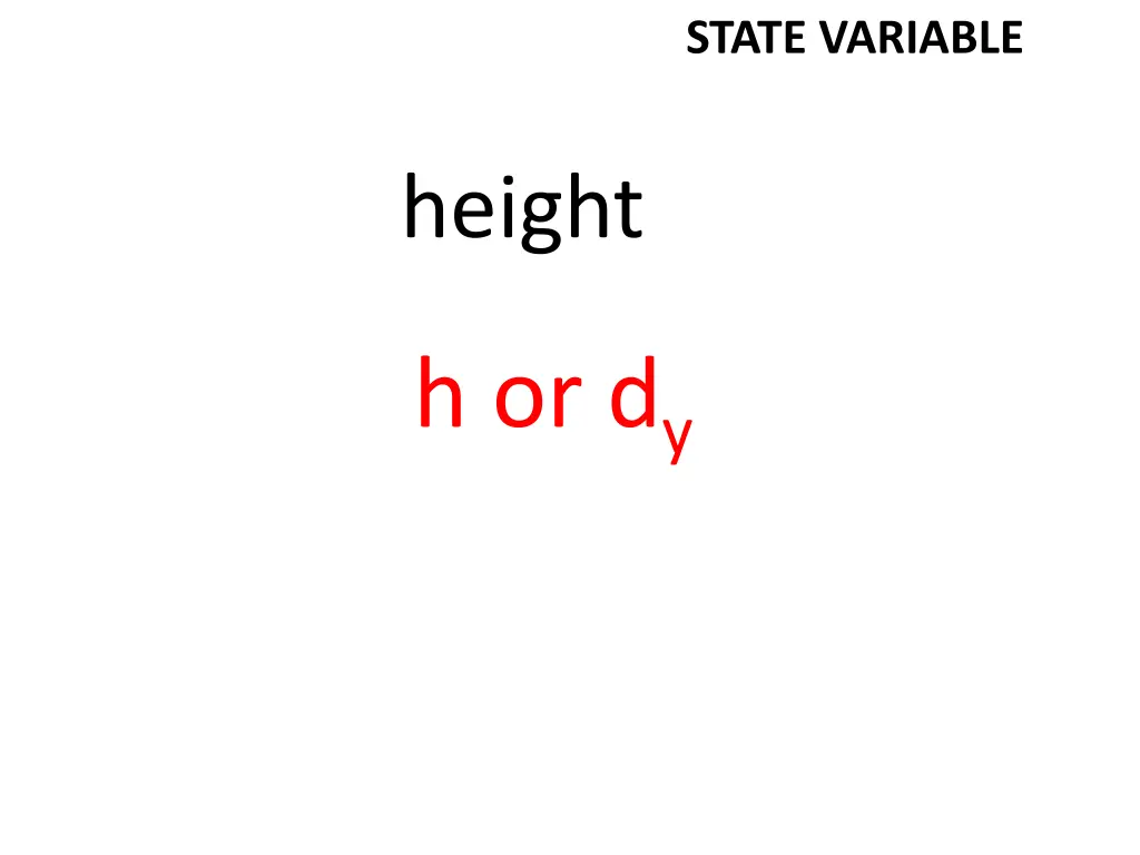 state variable 29