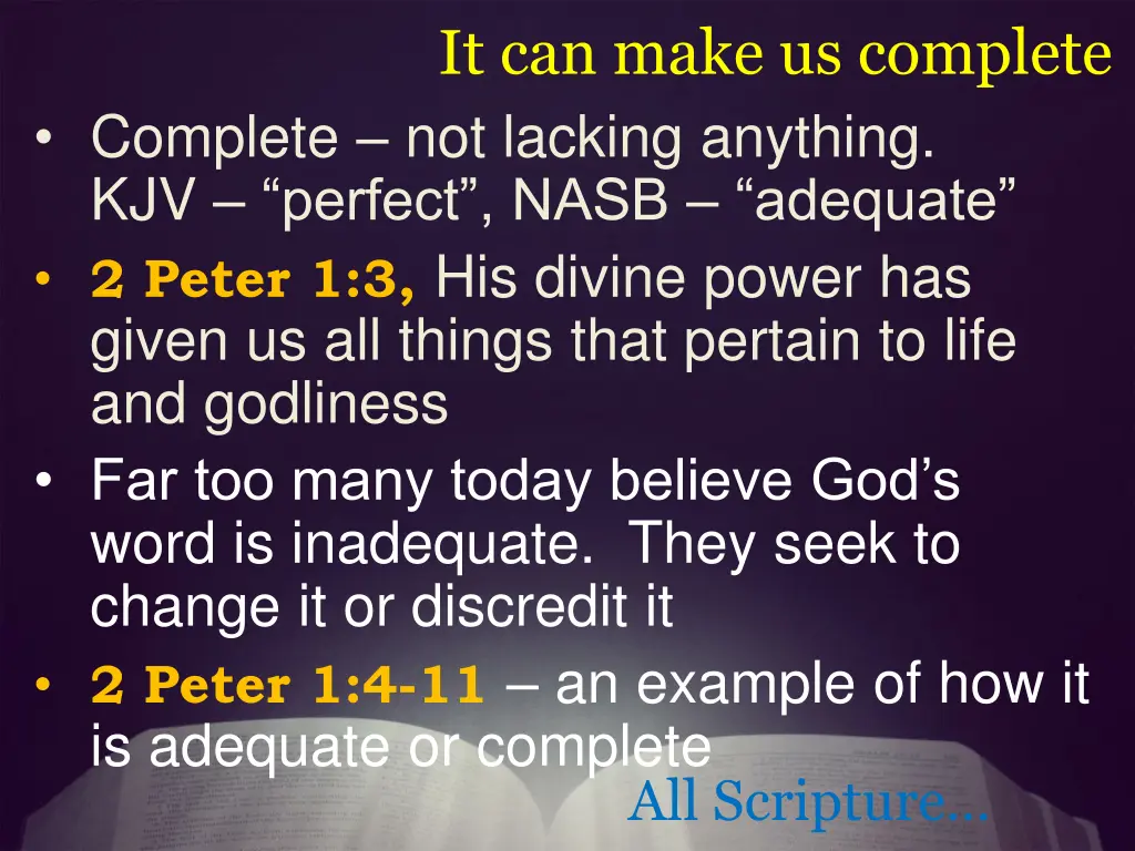 it can make us complete