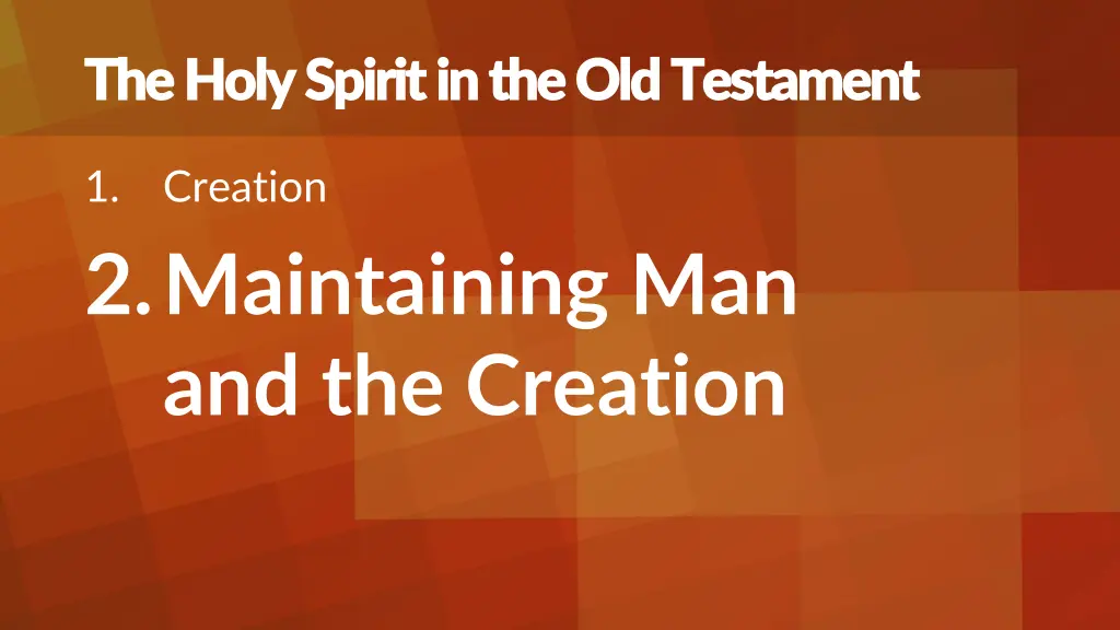 the holy spirit in the old testament the holy 1
